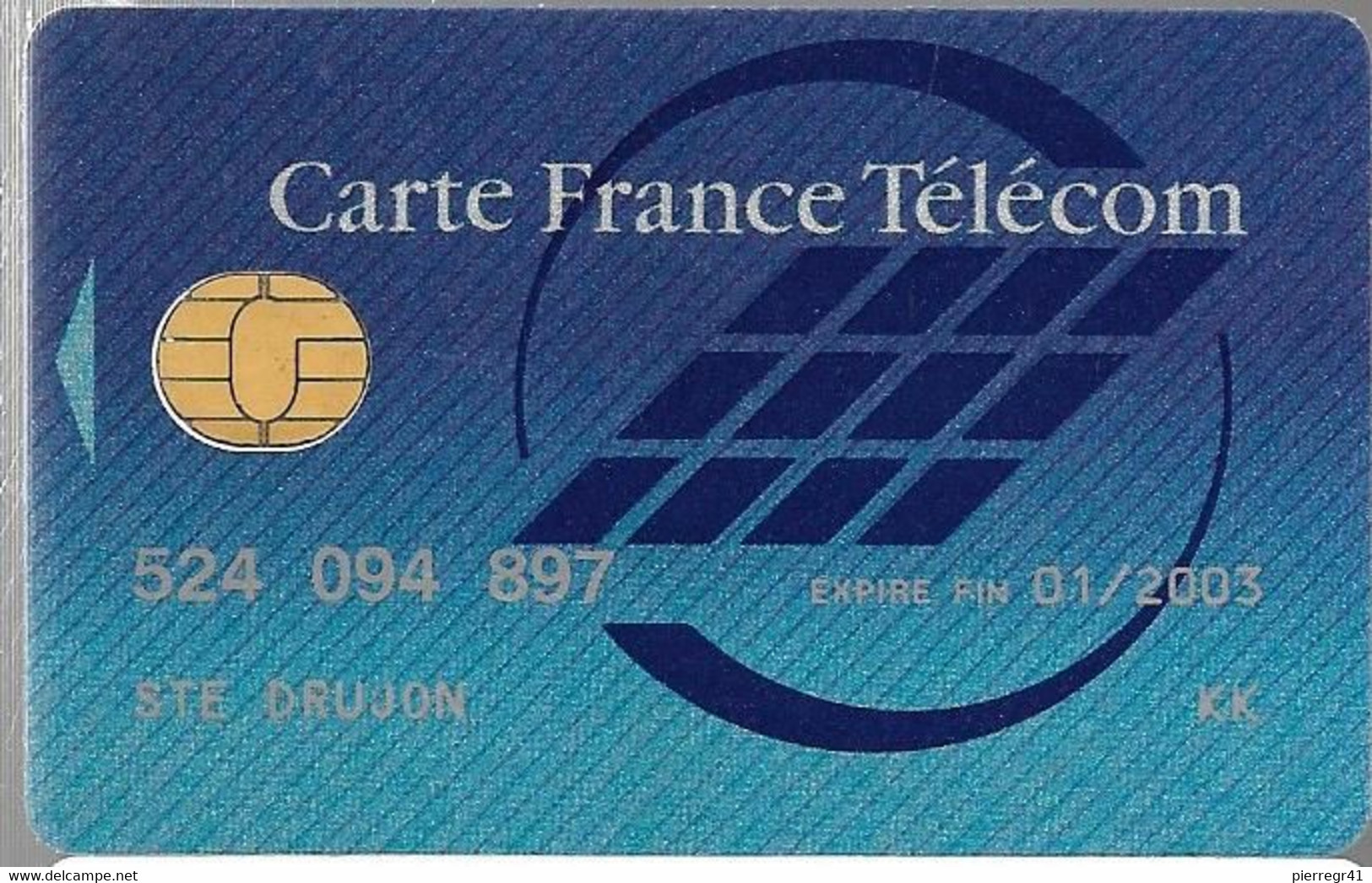 1-CARTE FRANCE TELECOM-PUCE SOL C-NATIONALE-Exp01/2003-TBE -  Kaarten Van De Busdienst Pastel