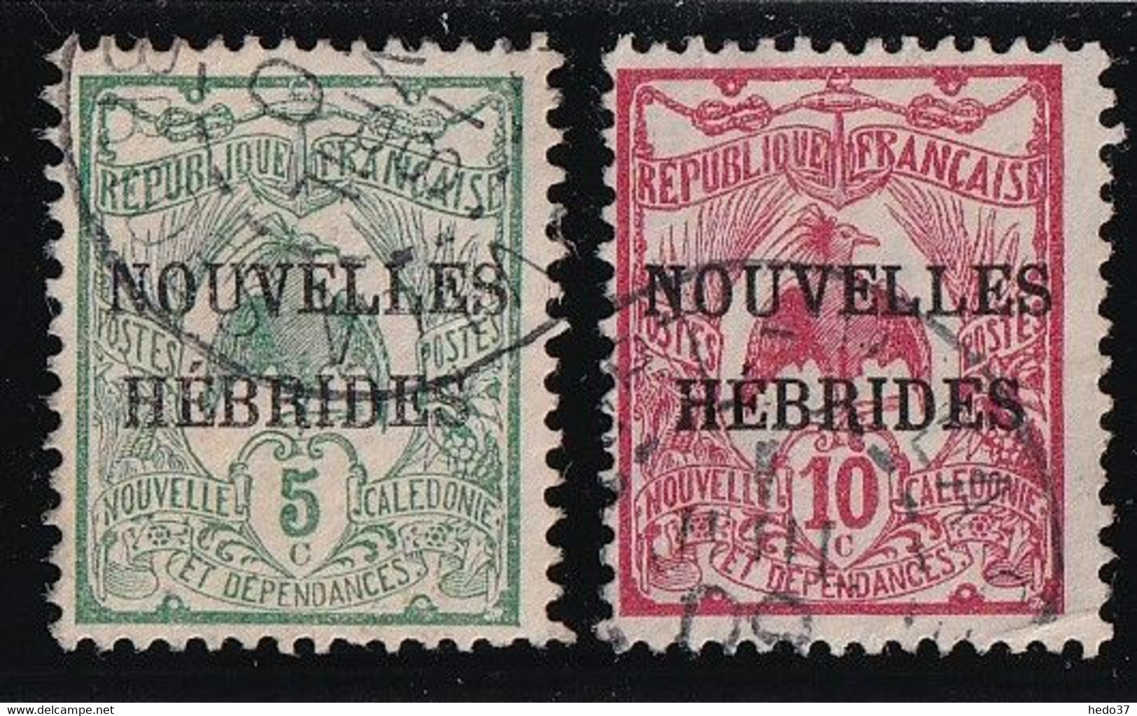 Nouvelles Hébrides N°1/2 - Oblitéré - TB - Used Stamps