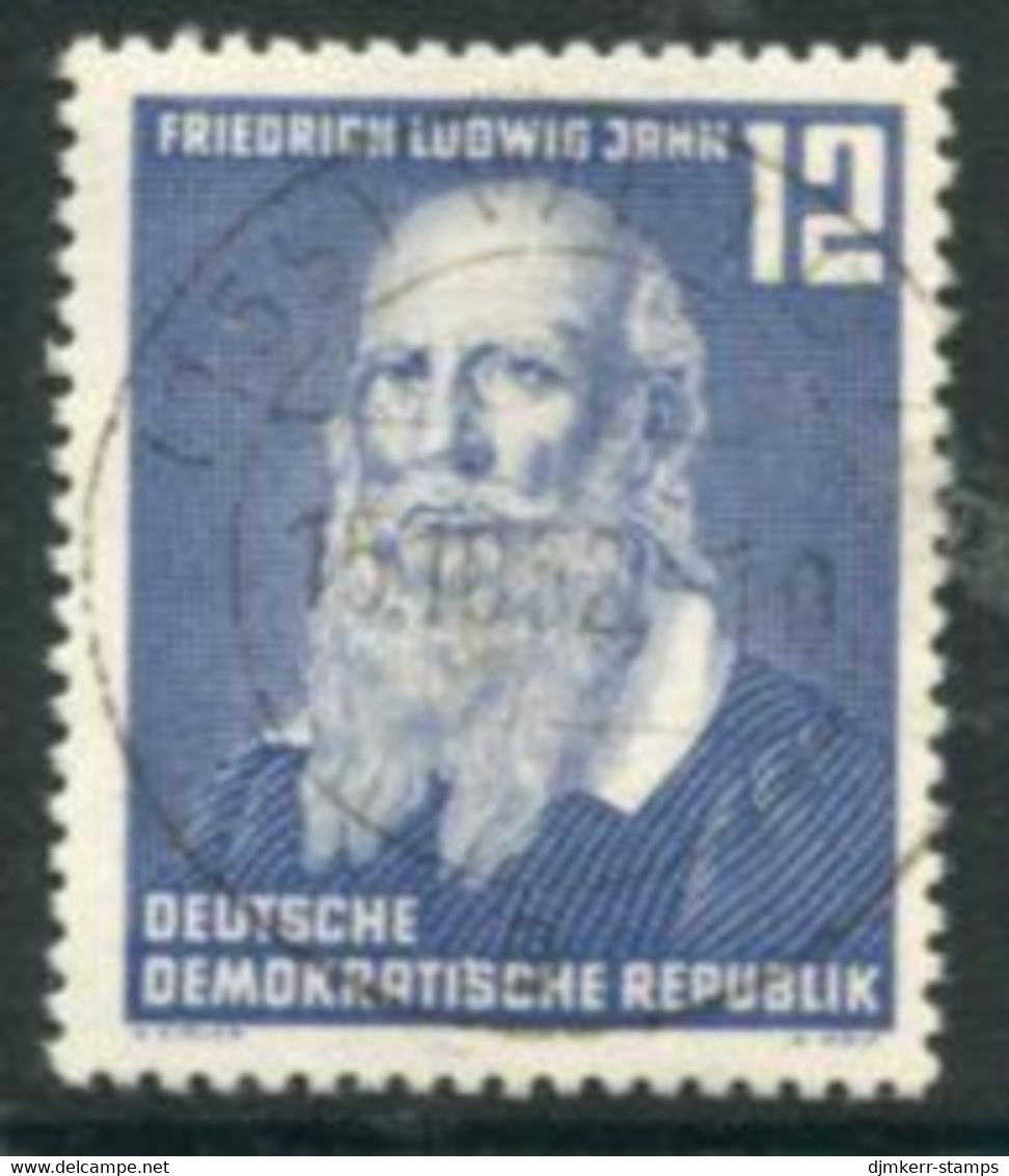 DDR / E. GERMANY 1952 Jahn Death Centenary  Used..  Michel  317Y - Used Stamps