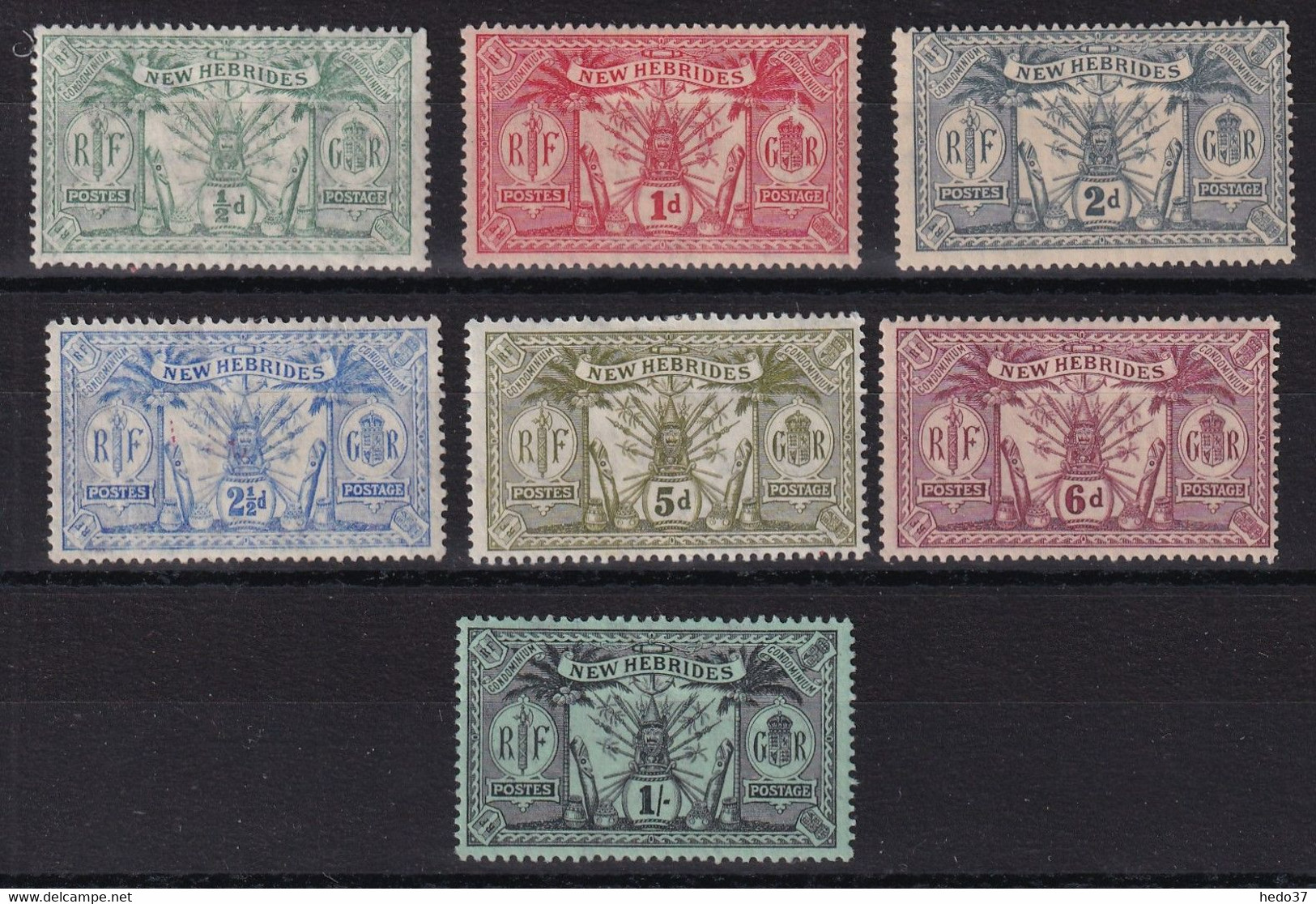 Nouvelles Hébrides N°49/55 - Neuf * Avec Charnière - TB - Unused Stamps