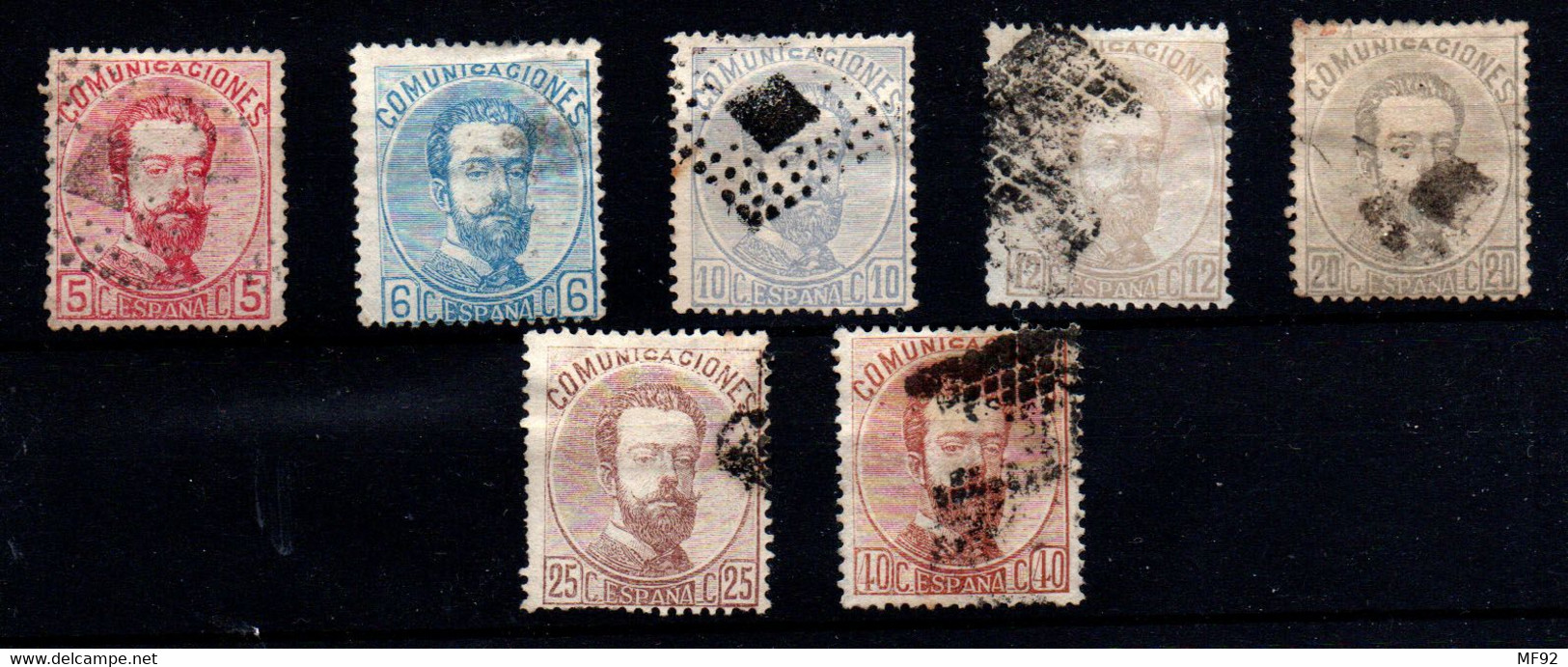 España Nº 118/19, 121/5. Año 1872 - Used Stamps
