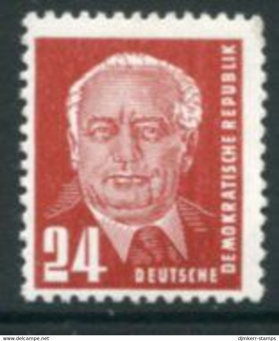 DDR / E. GERMANY 1952 Pieck Definitive II 24 Pf. Chalky Paper MNH / **..  Michel  324vX - Unused Stamps