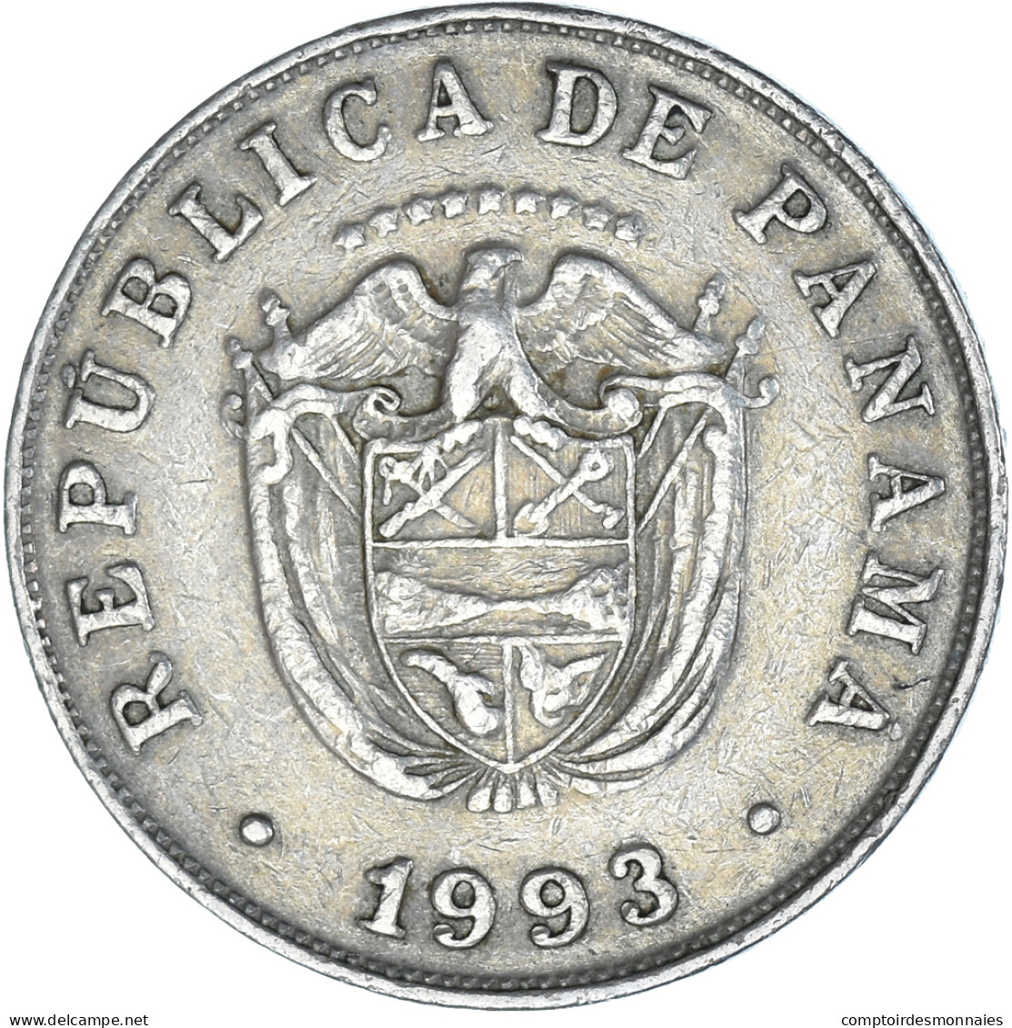 Monnaie, Panama, 5 Centesimos, 1993, TTB, Cupro-nickel, KM:23.2 - Panama