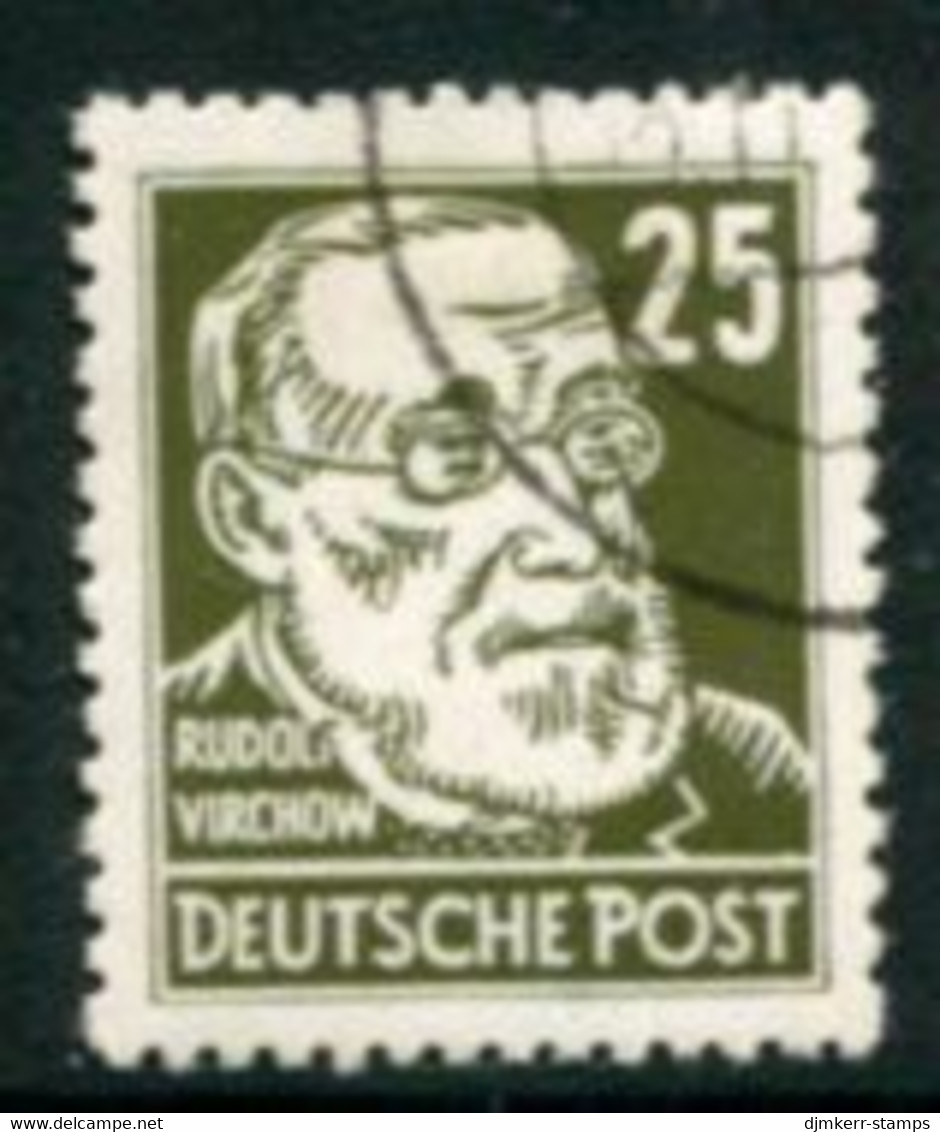 DDR / E. GERMANY 1952 Personalities Definitive 25 Pf.. Chalky Paper Cancelled..  Michel  334v - Used Stamps
