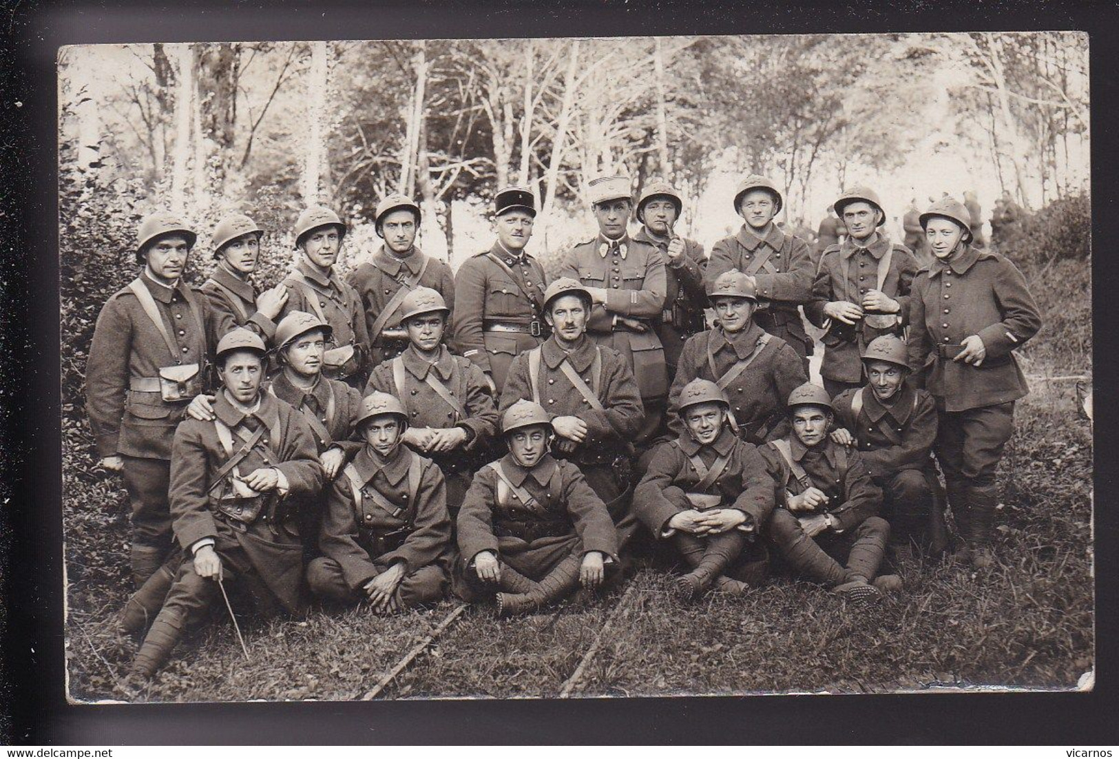 CARTE PHOTO MILITARIA Groupe De Militaires - Personajes