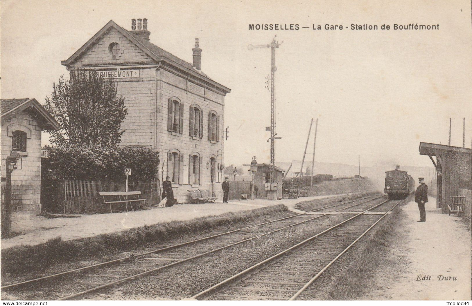 CPA-95-MOISSELLES-La Gare-Station De Bouffémont - Moisselles