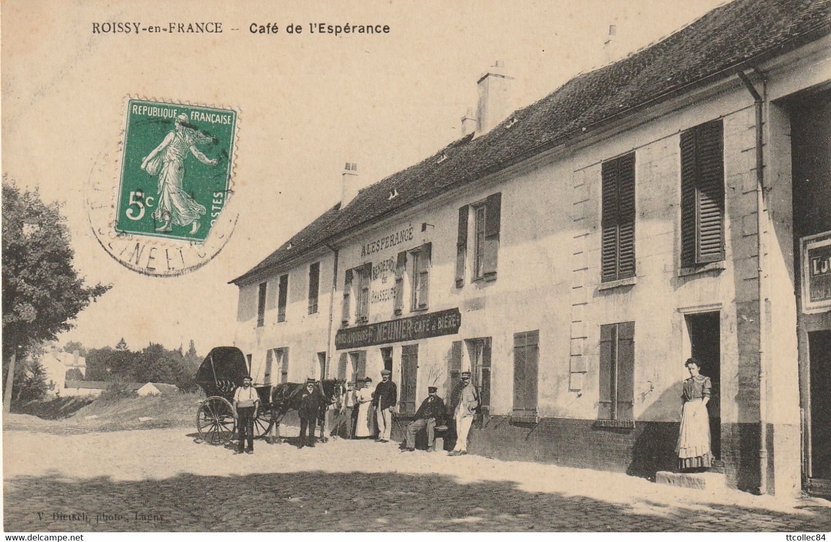 CPA-95-ROISSY EN FRANCE-Café De L'Espérance - Roissy En France