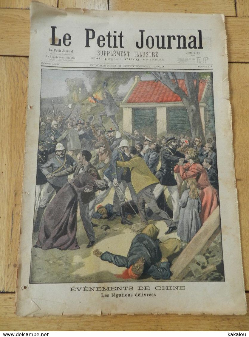 Le Petit Journal 1900 évenement De Chine / Exposition  1900 Japon / A L'exposition Le Drame De La Rue De Paris - 1900-1949