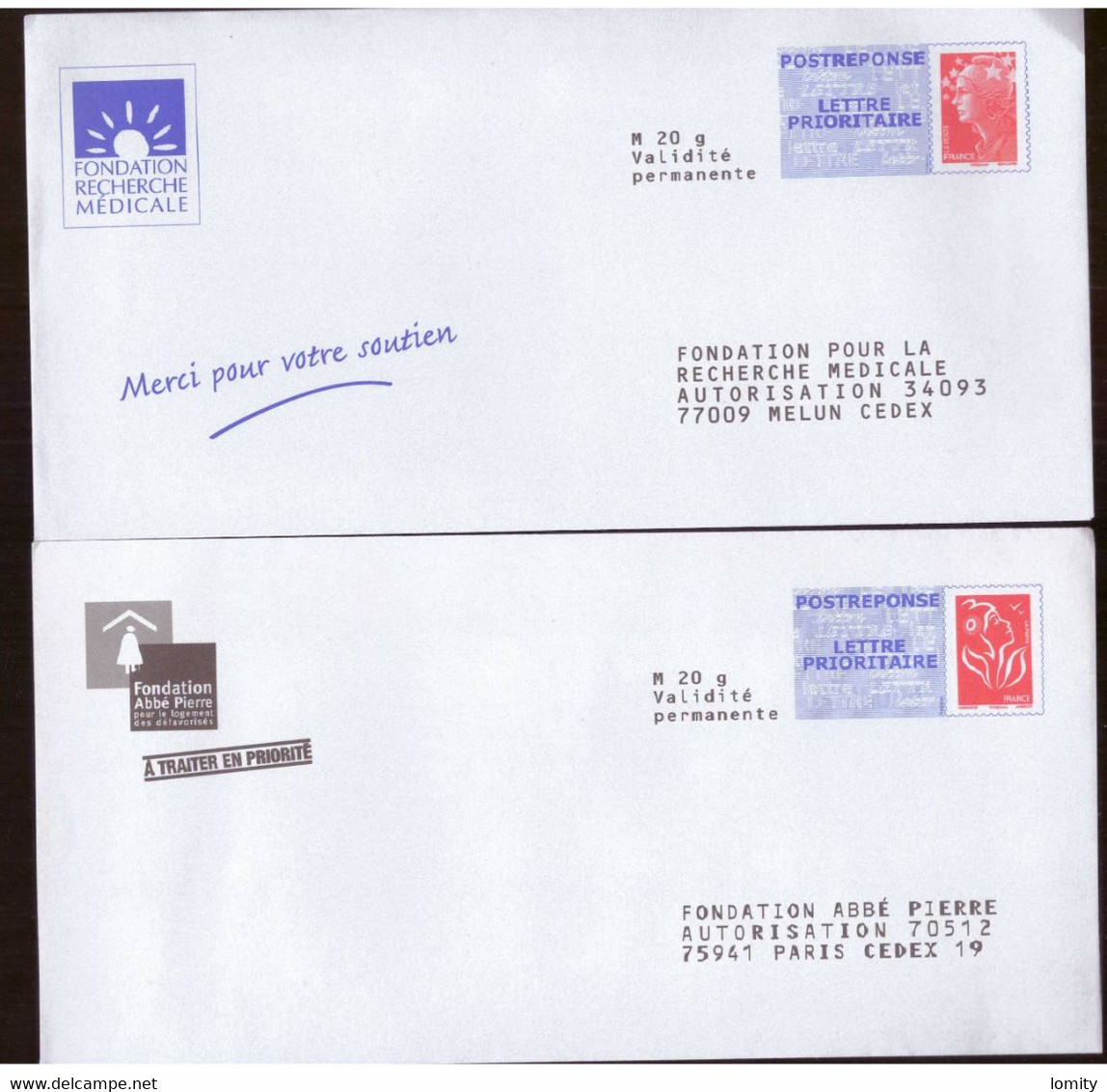 Lot 14 Enveloppes Enveloppe Neuve Pap Pret A Poster Reponse Postreponse Marianne Ciappa Kawena Beaujard Lamouche - Konvolute: Ganzsachen & PAP