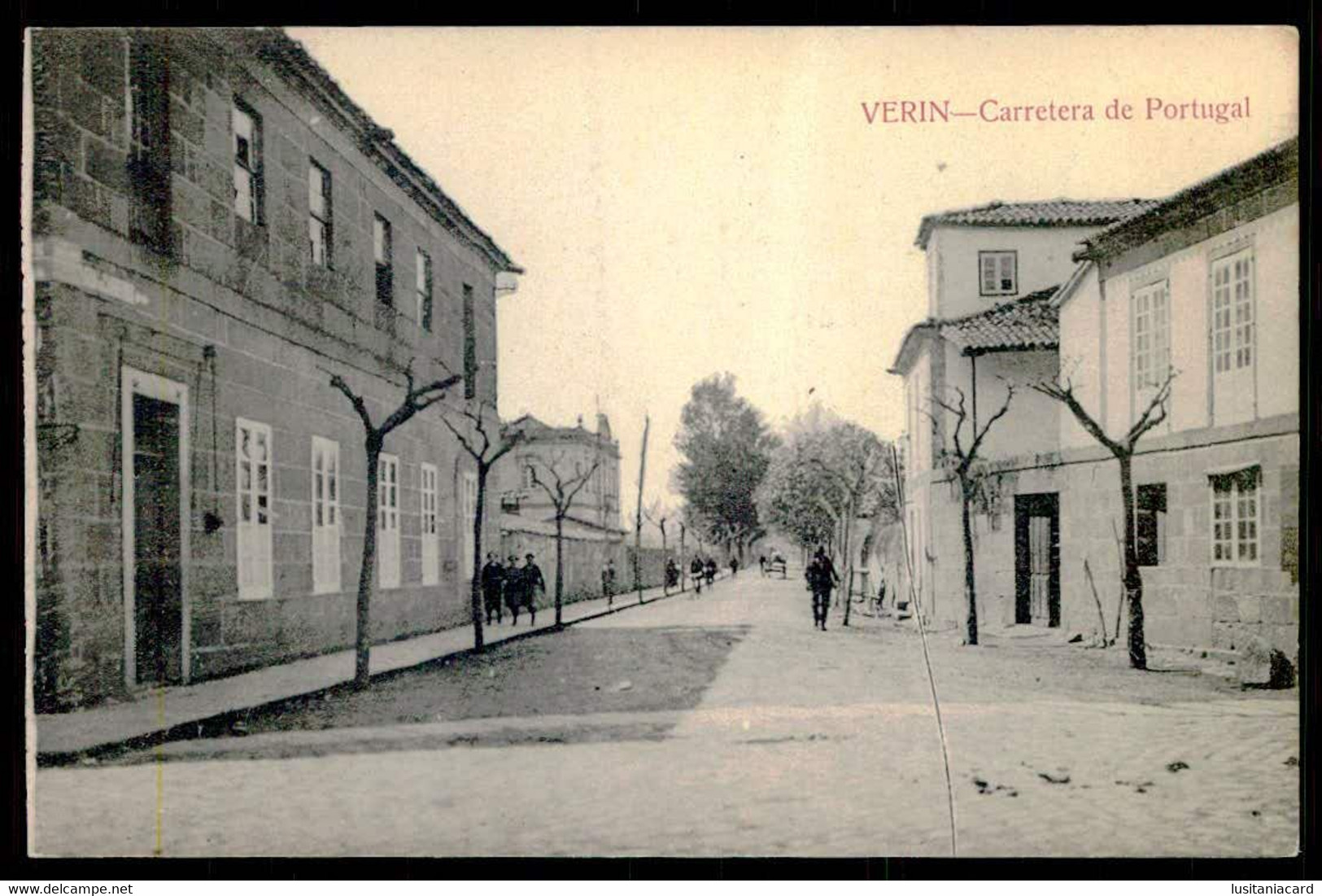 VERIN - Carretera De Portugal. ( Ed. Mateu , S. A.) Carte Postale - Orense