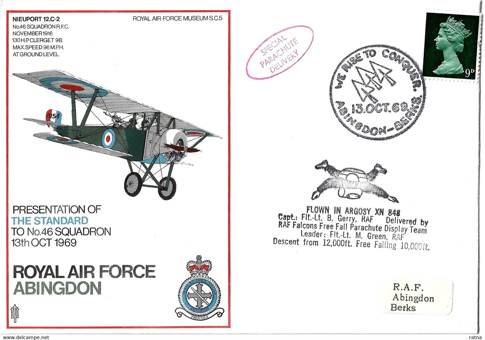 Grande Bretagne, 1969, Royal Air Force, Parachutisme, Armée, - Parachutisme