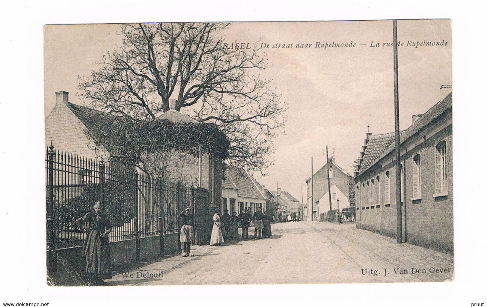 Basel De Straat Naar Rupelmonde Zeldzaam Mooie Kaart - Kruibeke