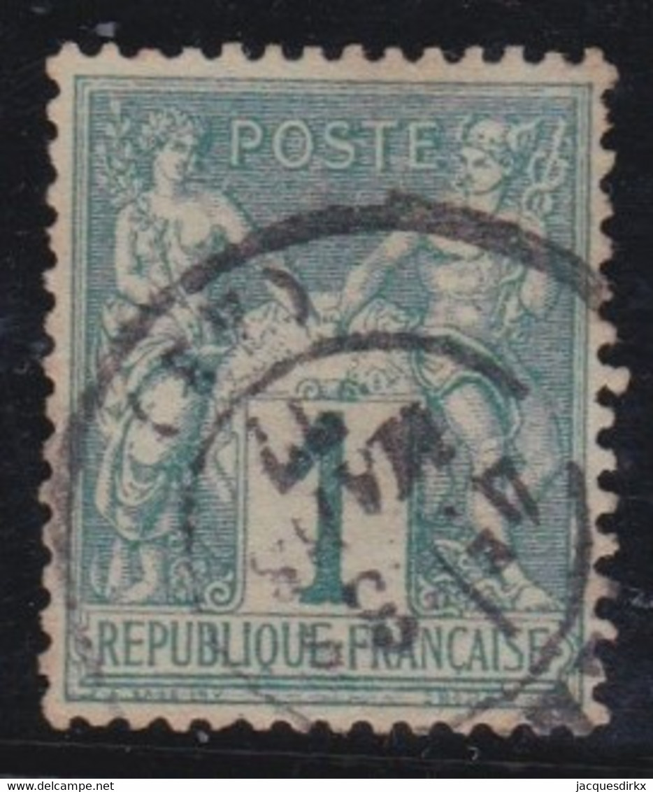 France   .    Y&T   .   61  (2 Scans)       .     0    .   Oblitéré - 1876-1878 Sage (Type I)