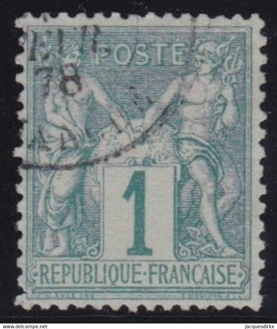 France   .    Y&T   .   61  (2 Scans)       .     0    .   Oblitéré - 1876-1878 Sage (Type I)