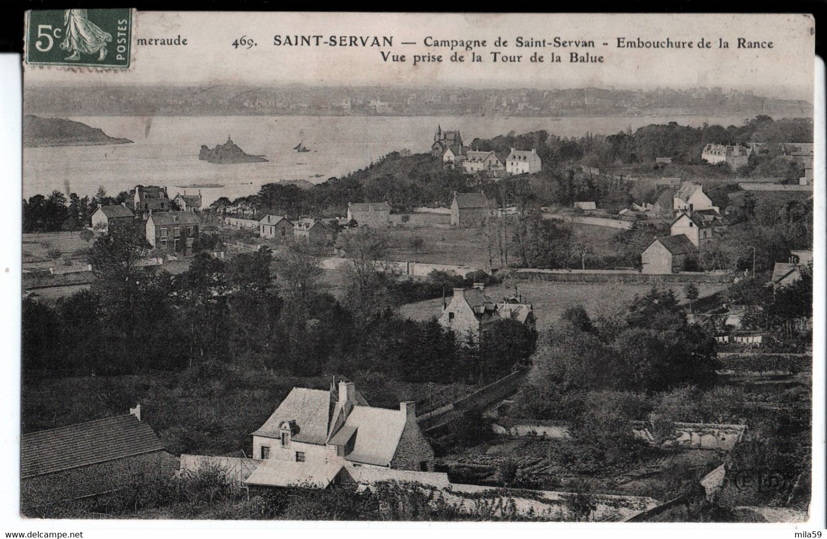 St Servan. Campagne De St Servan. Embouchure De La Rance. Vue Prise De La Tour De La Balue à Melle Londaïts, à Hasparren - Villeneuve De Marsan