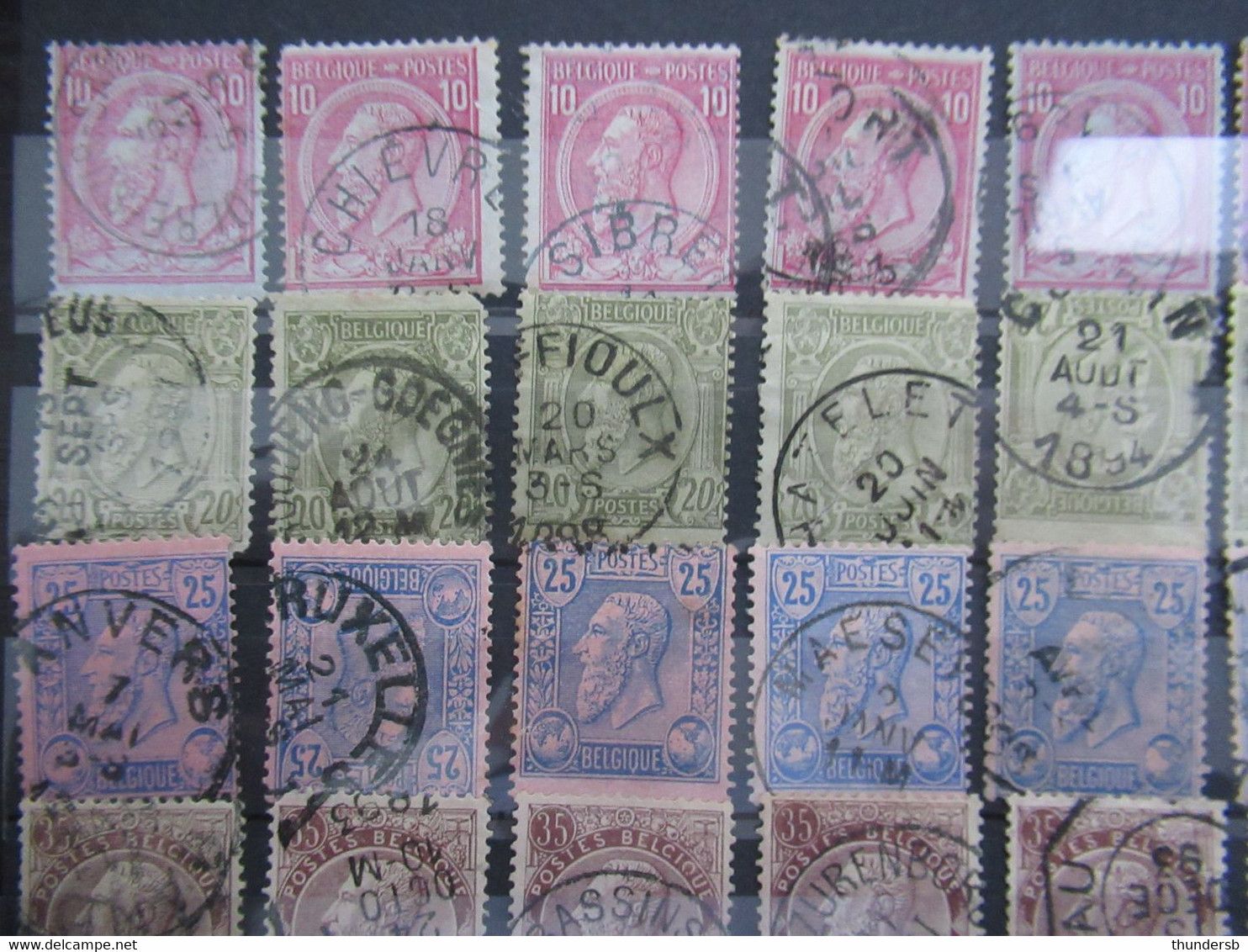 Reeks 46/52 - Prachtig Lot - Kleurnuances En Stempels - Hoge Cataloguswaarde! - 1884-1891 Leopoldo II