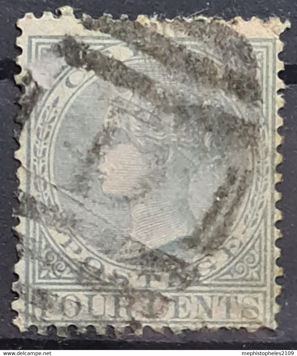 CEYLON 1872 - Canceled - Sc# 64 - Ceylon (...-1947)