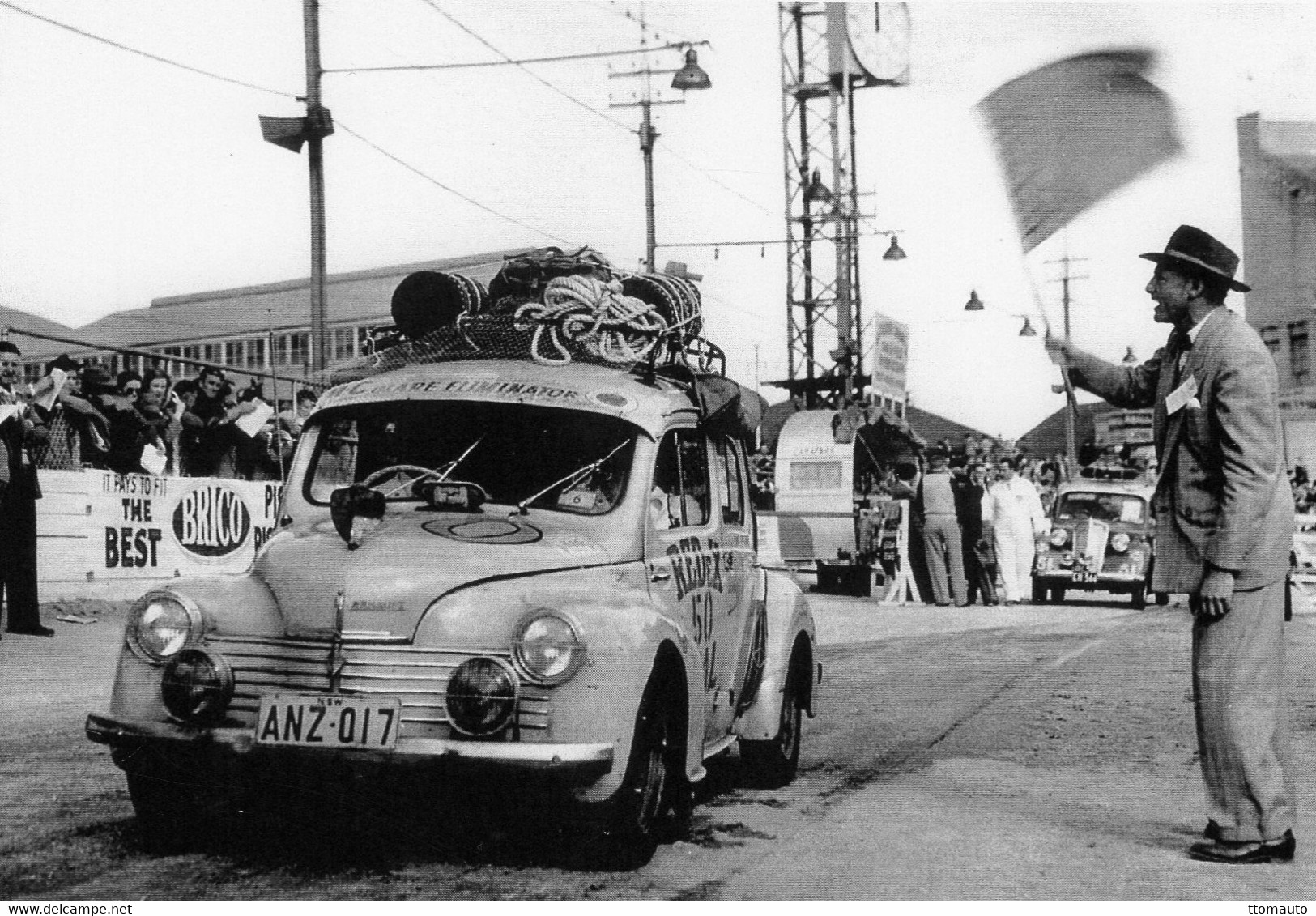 Renault 4CV De Concurrents  Nouvelle Zélande Sur La Trial Redex 50 En Australie 1954  - CPM - Rallye