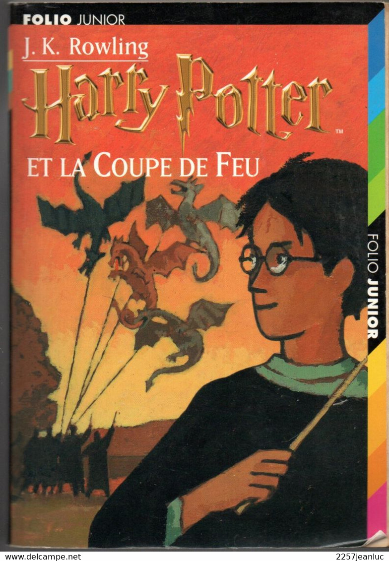 J.k Rowling . Harry Potter Et La Coupe De Feu   - Folio Junior De 2001 - Harry Potter