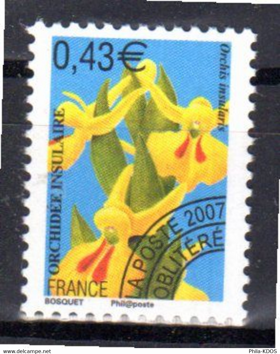 (Faciale = 0.43 €) " ORCHIDEE INSULAIRE : ORCHIS INSULARIS " Sur Timbre Neuf ** MNH. N° YT Préoblitéré 252 - Orquideas