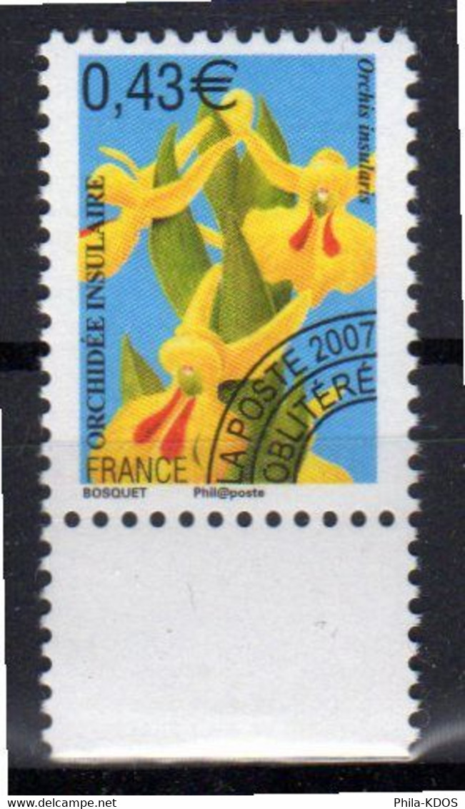 (Faciale = 0.43 €) " ORCHIDEE INSULAIRE : ORCHIS INSULARIS " Sur Timbre Neuf ** MNH BDF B. N° YT Préoblitéré 252 - Orchideeën