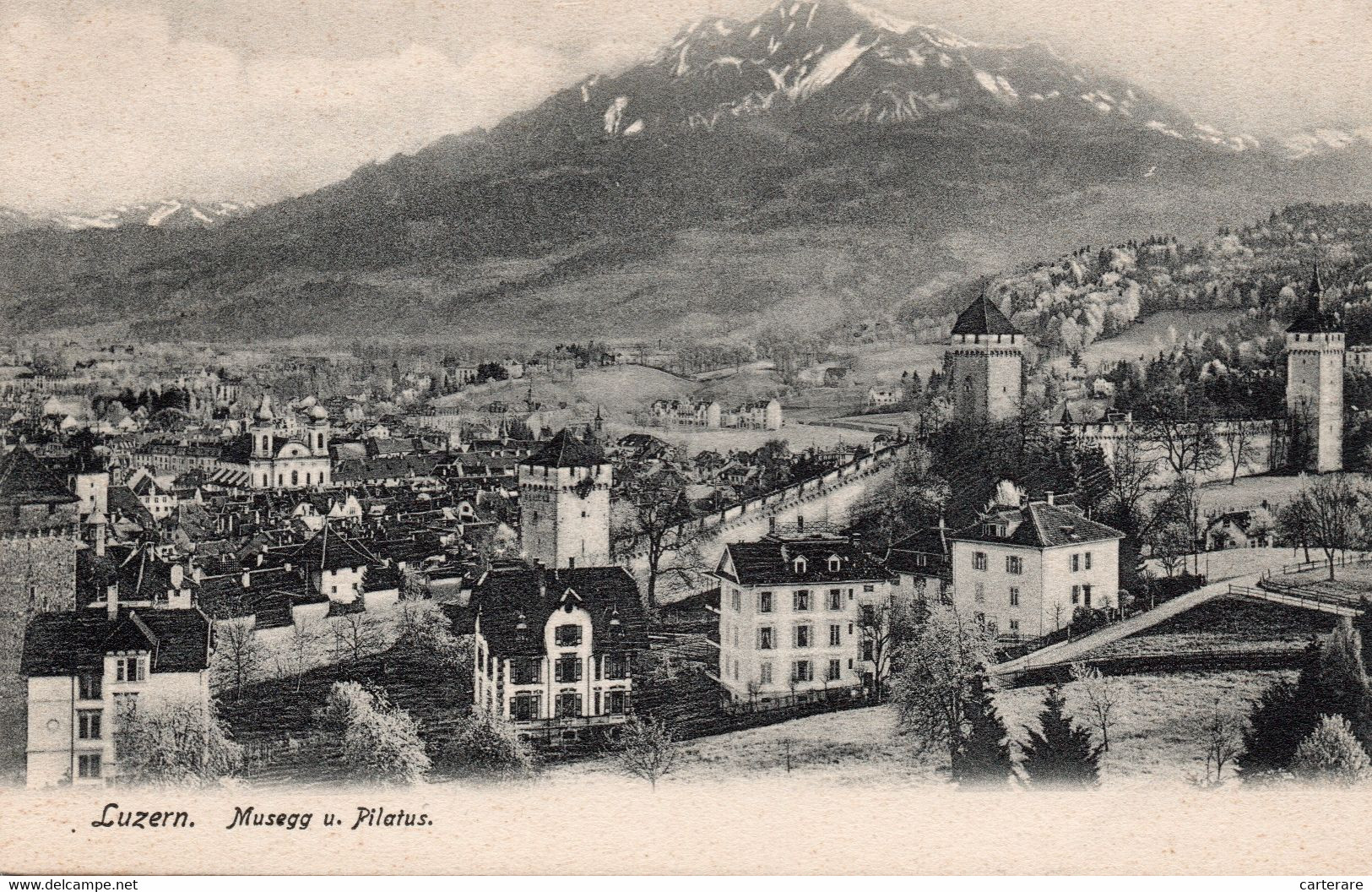 SUISSE,SWITZERLAND,SVIZZERA,SCHWEIZ,HELVETIA,SWISS,LUZERN,LUCERNE,1900,RARE - Lucerna