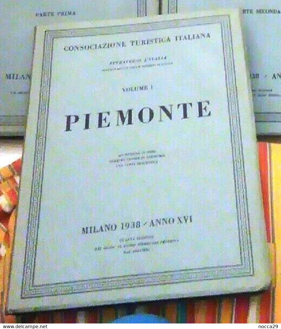 TOURING CLUB PIEMONTE VOL. 1° - QUINTA EDIZIONE DEL 1938 - MAI LETTO - Toursim & Travels