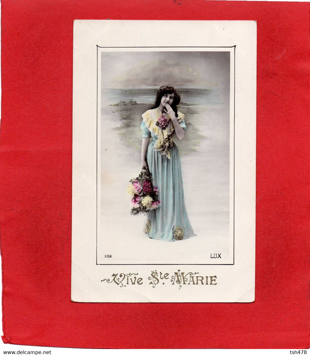 VIVE SAINTE-MARIE----Femme,fleurs----voir 2 Scans - Prénoms