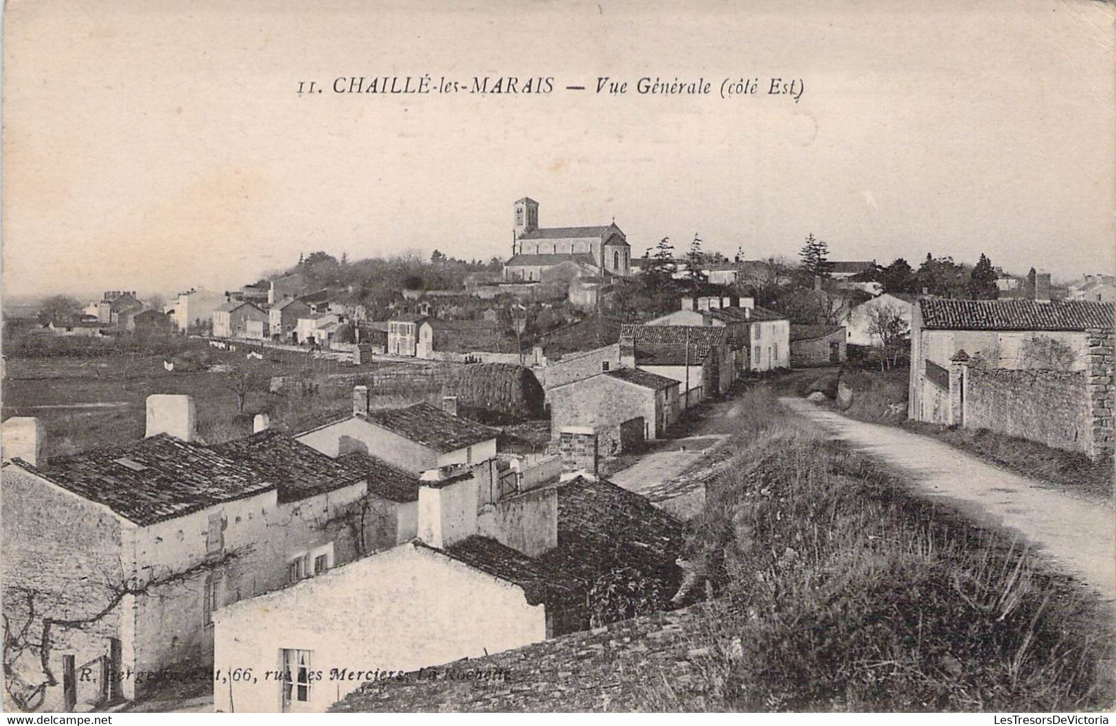 CPA - 85 - CHAILLE LES MARAIS - Vue Générale Côté EST - Chaille Les Marais