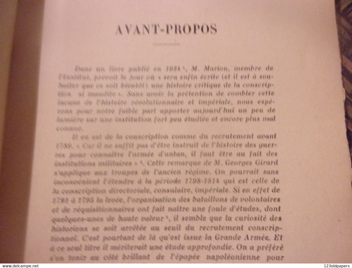 ♥️  1937 Gustave Vallee La CONSCRIPTION DANS DEPARTEMENT DE LA CHARENTE  1798 / 1807 SIREY  REVOLUTION FRANCAISE - Poitou-Charentes