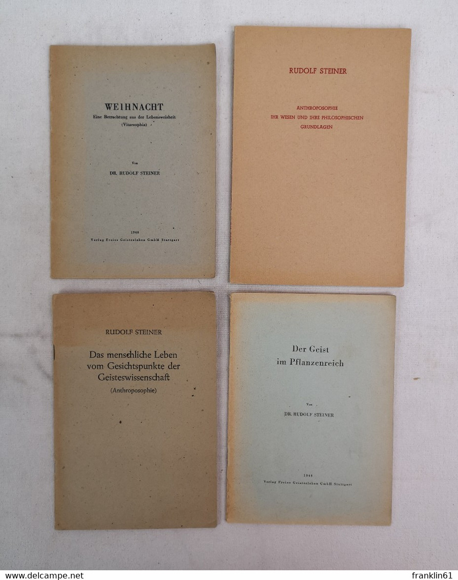 Konvolut: Weihnacht. Anthroposophie. Das Menschliche Leben Vom Gesichtspunkt Der Geisteswissenschaft. Der Geis - Filosofie