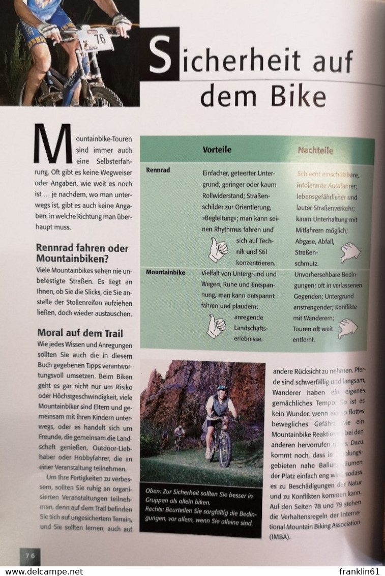 Mountainbiking. Ratgeber zu Ausrüstung und Technik.