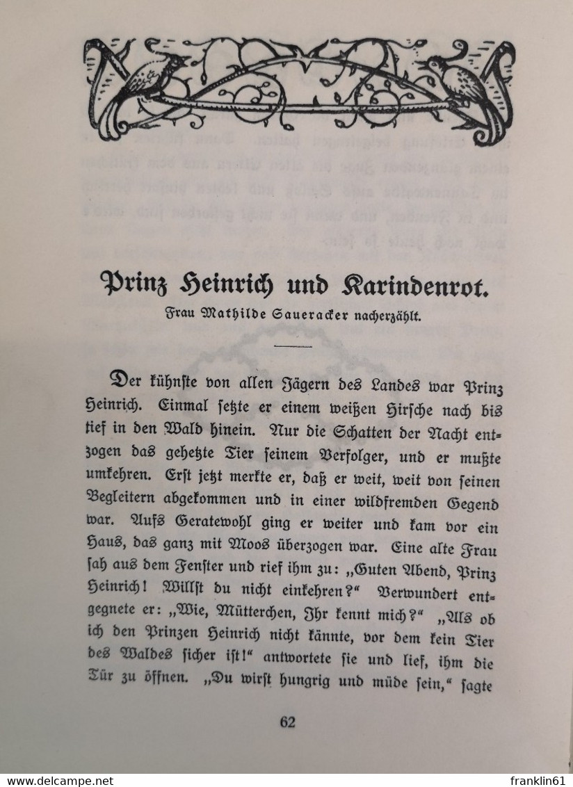 URD. Deutsche Volksmärchen Aus Dem Volskmunde Gesammelt Und Nacherzählt - Sagen En Legendes