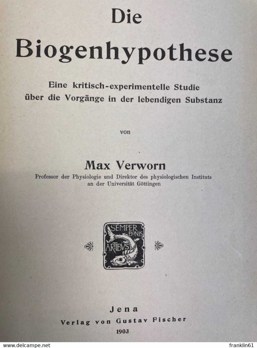 Die Biogenhypothese. - Gezondheid & Medicijnen