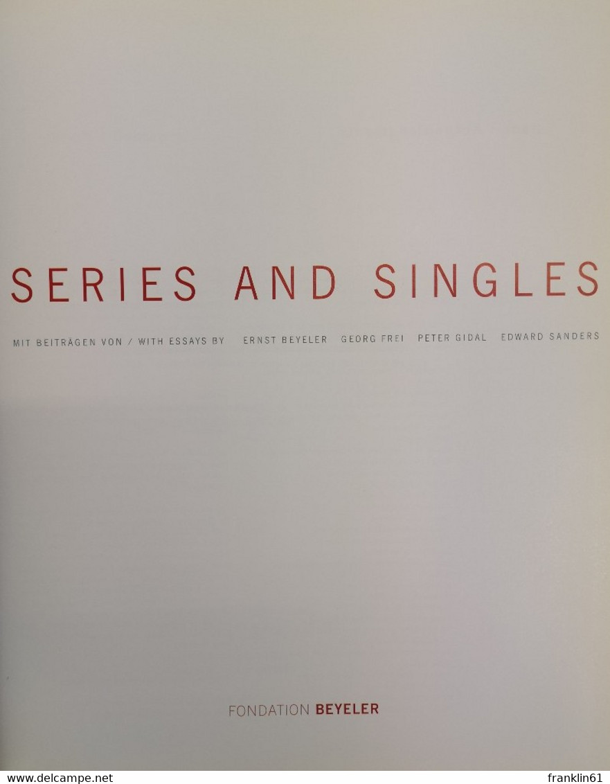 Andy Warhol. Series And Singles. Ausstellung Riehen, Basel 17.09. - 31.12.2000. Fondation Beyeler. - Sonstige & Ohne Zuordnung