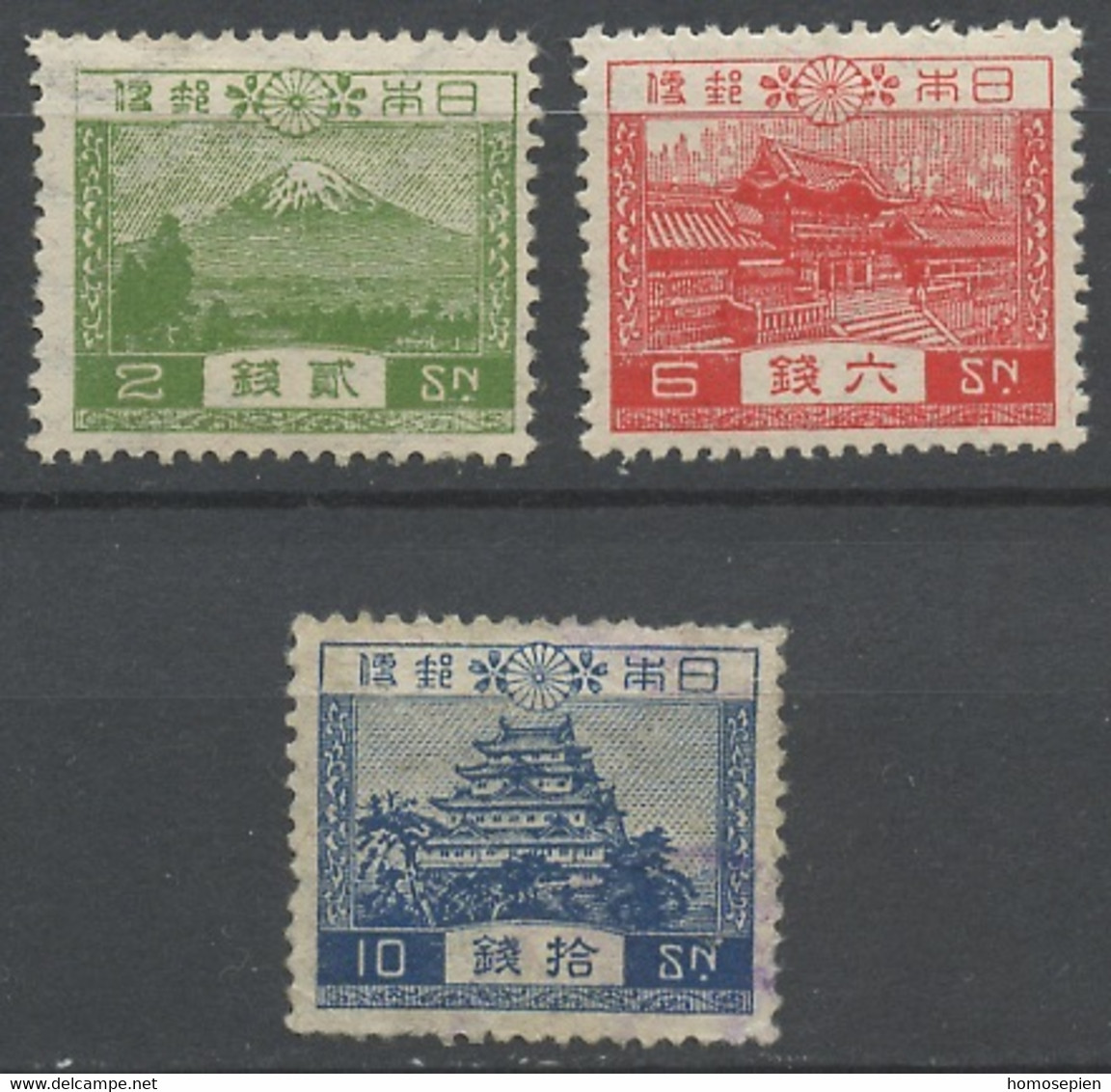 Japon - Japan 1926 Y&T N°191 à 193 - Michel N°177 à 179 * - Sujets Divers - Sonstige & Ohne Zuordnung