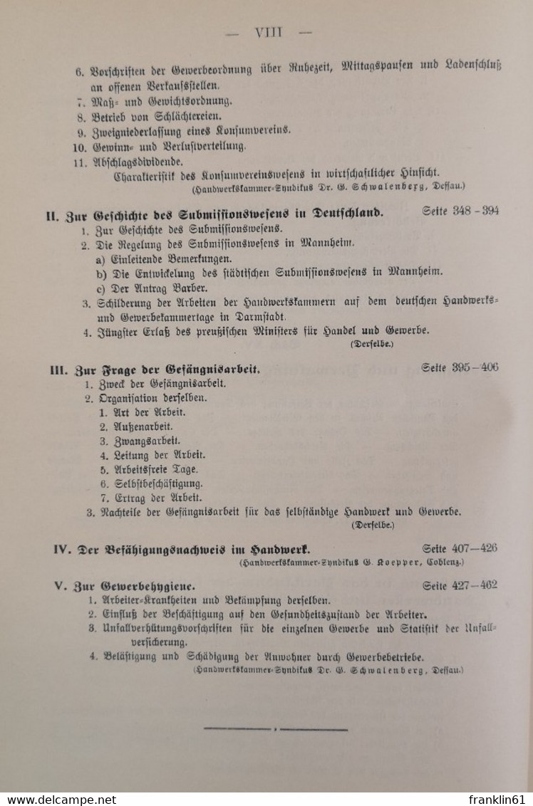 Des Handwerks goldener Boden. Band III. Allgemeine Wissensgebiete II.