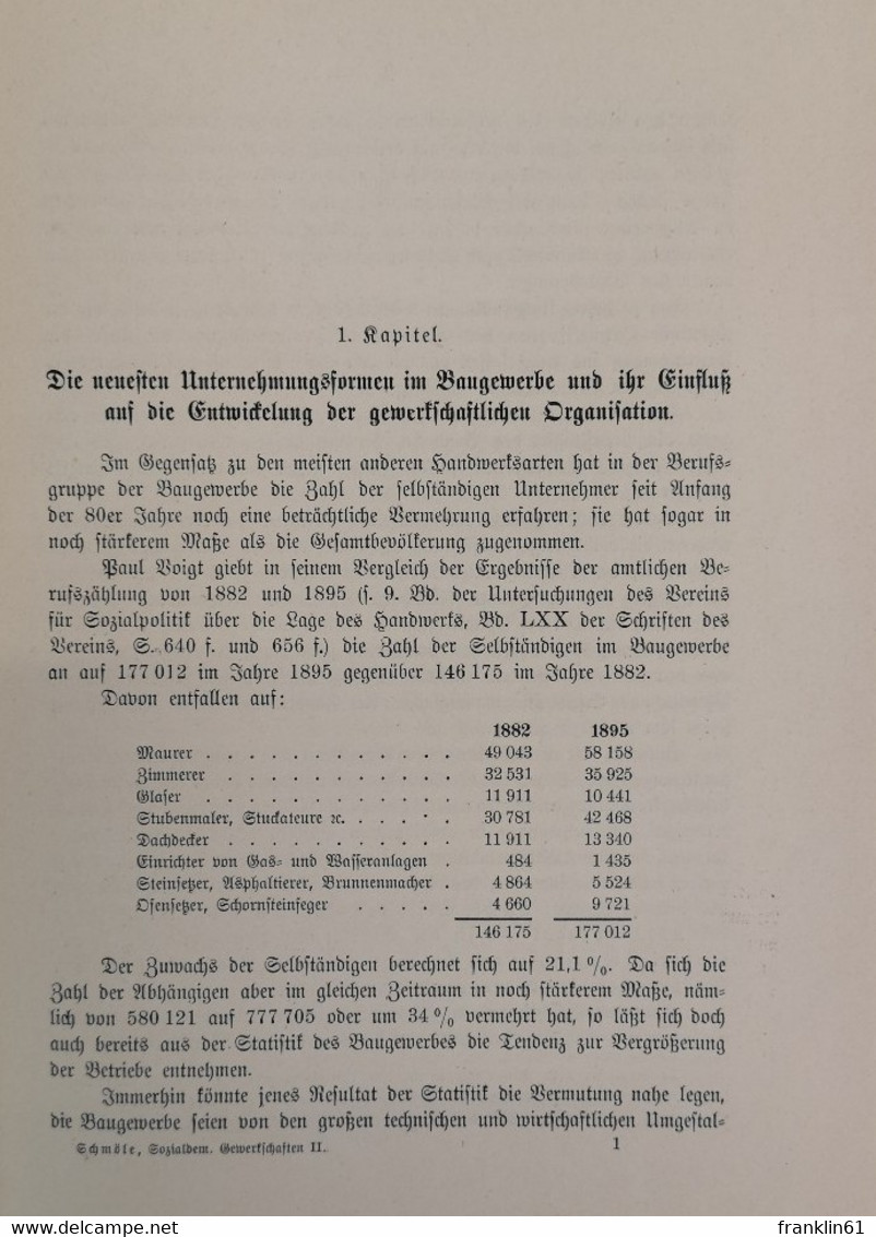 Die Sozialdemokratischen Gewerkschaften In Deutschland Seit Dem Erlasse Des Sozialisten-Gesetzes. - Política Contemporánea