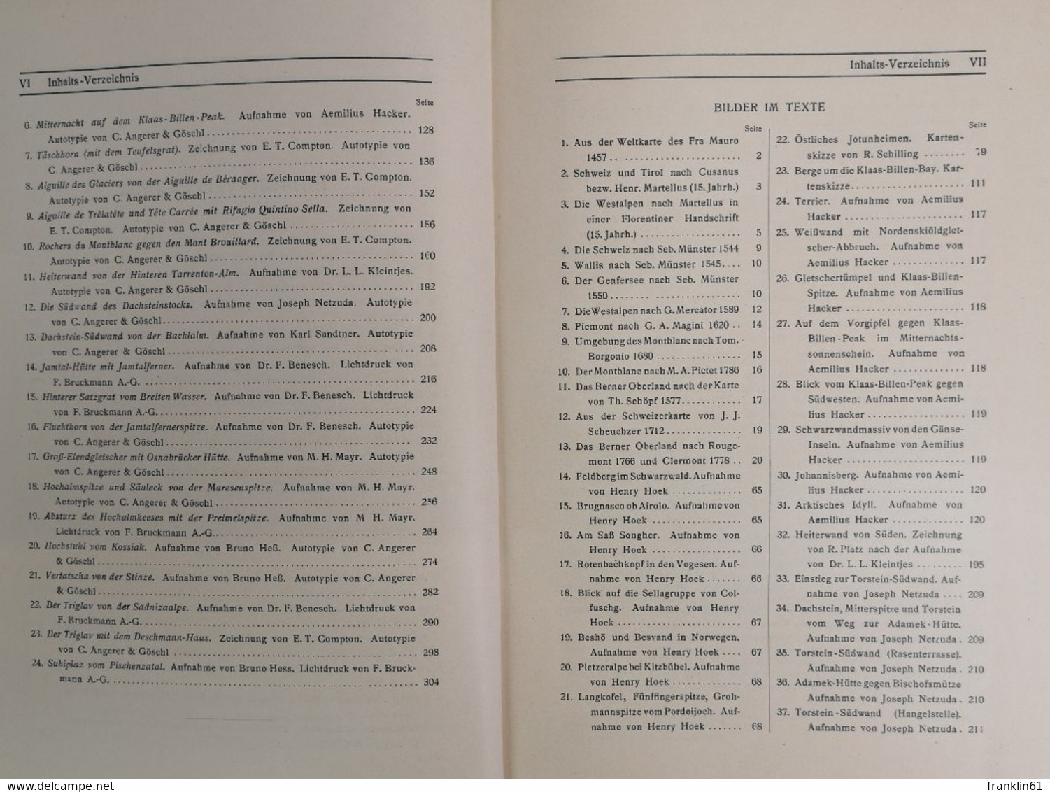 Zeitschrift Des Deutschen Und Österreichischen Alpenvereins. Band 40. Jahrgang 1909. - Autres & Non Classés