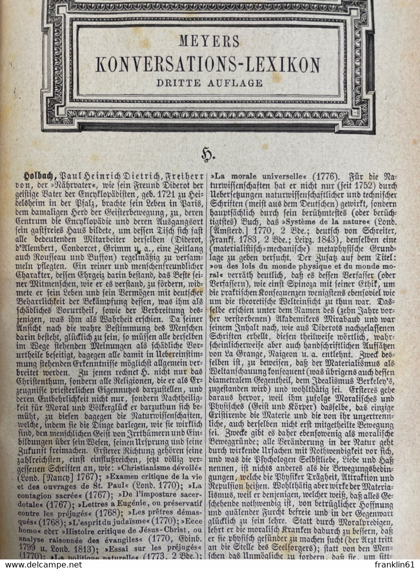 Meyers Konversations-Lexikon, 19. Band, Holbach - Kirschäther. - Lexicons