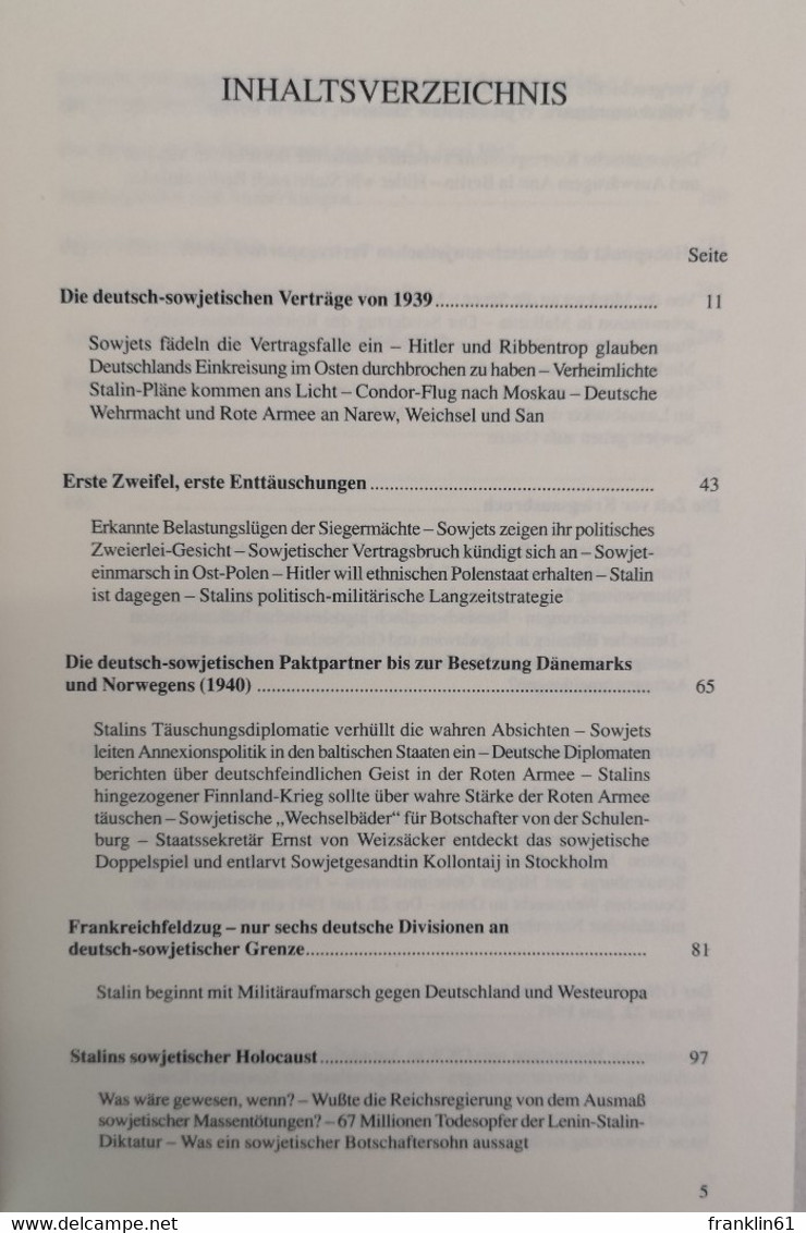 Im Kampf Um Europa. Stalins Schachzüge Gegen Deutschland Und Dem Westen. - Militär & Polizei