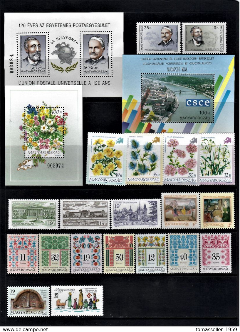 Hungary-1994 Full Years Set - 9 Issues.MNH - Annate Complete