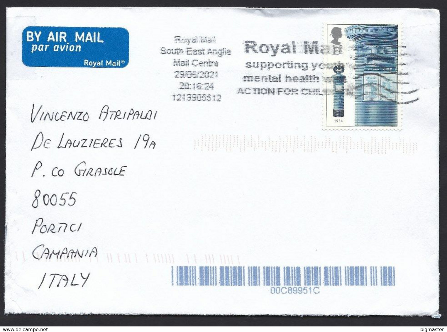 Gran Bretagna  2021 Post Boxes(2002) - Storia Postale