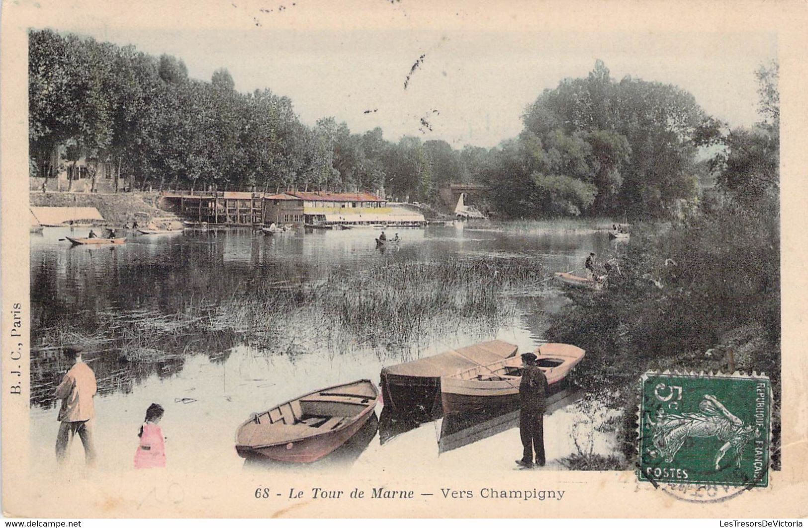 CPA - 94 - CHAMPIGNY SUR MARNE - Le Tour De Marne - Vers Champigny - Dos Non Divisé - Colorisée - Champigny Sur Marne