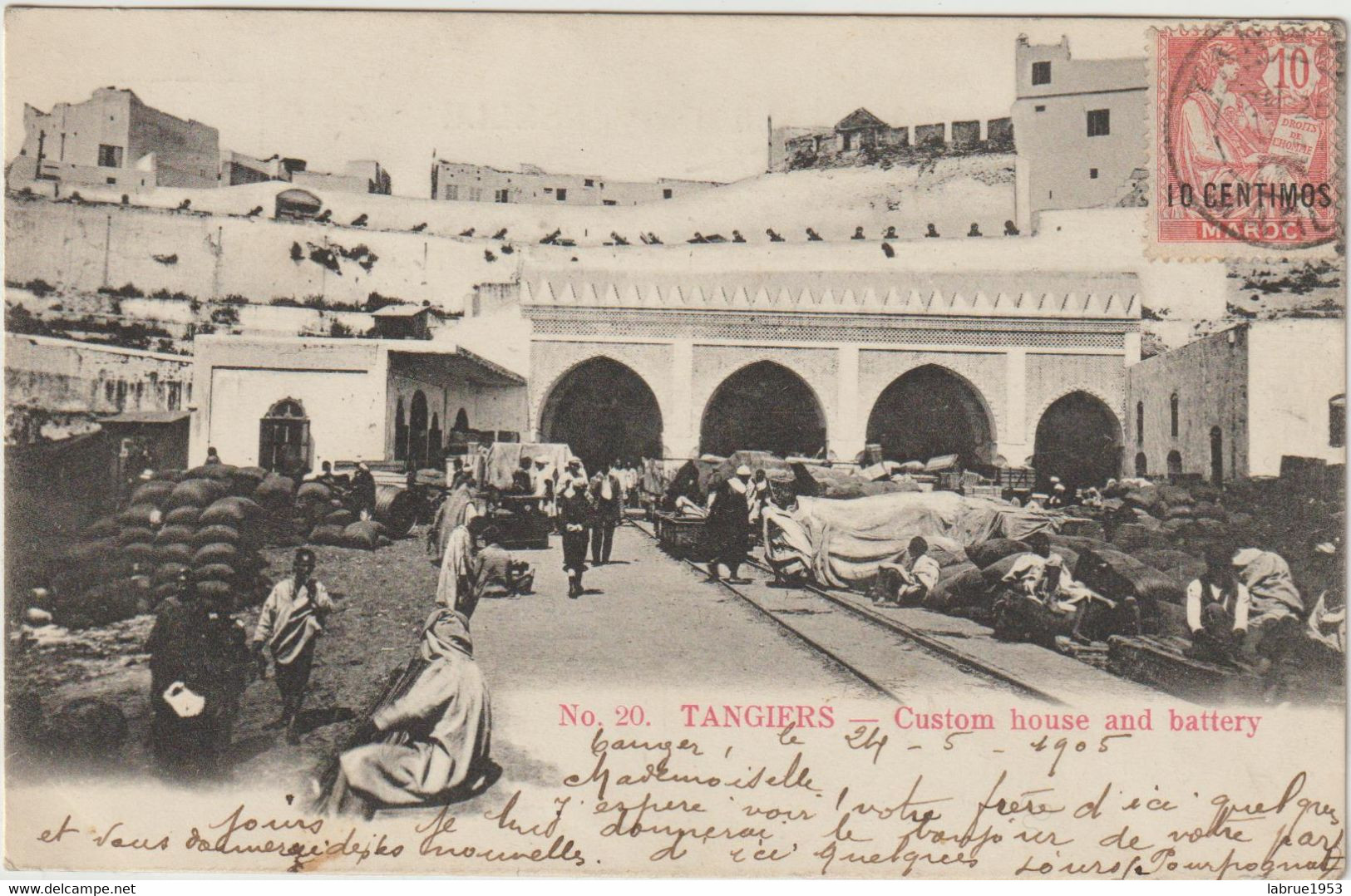 Tangiers - Custom House And Battery   -  (F.5898) - Tanger