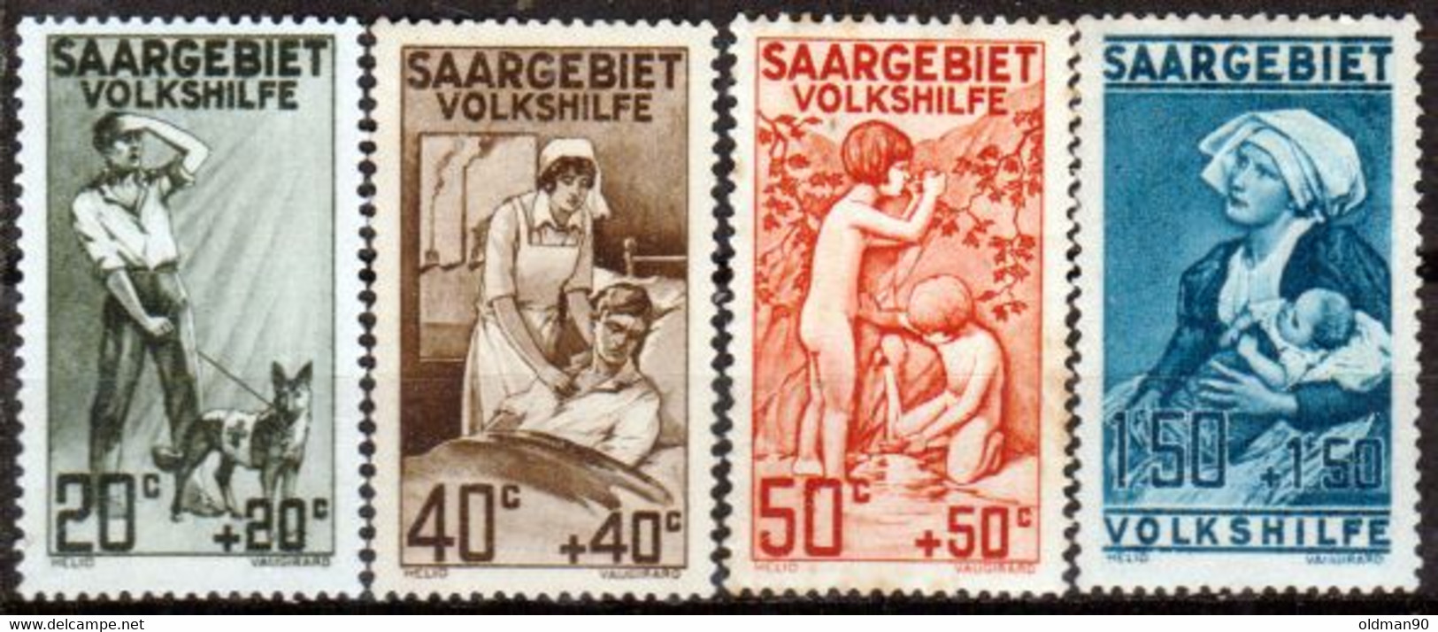 Sarre-87- Original Values Issued In 1926.(+) Hinged - Quality In Your Opinion. - Other & Unclassified