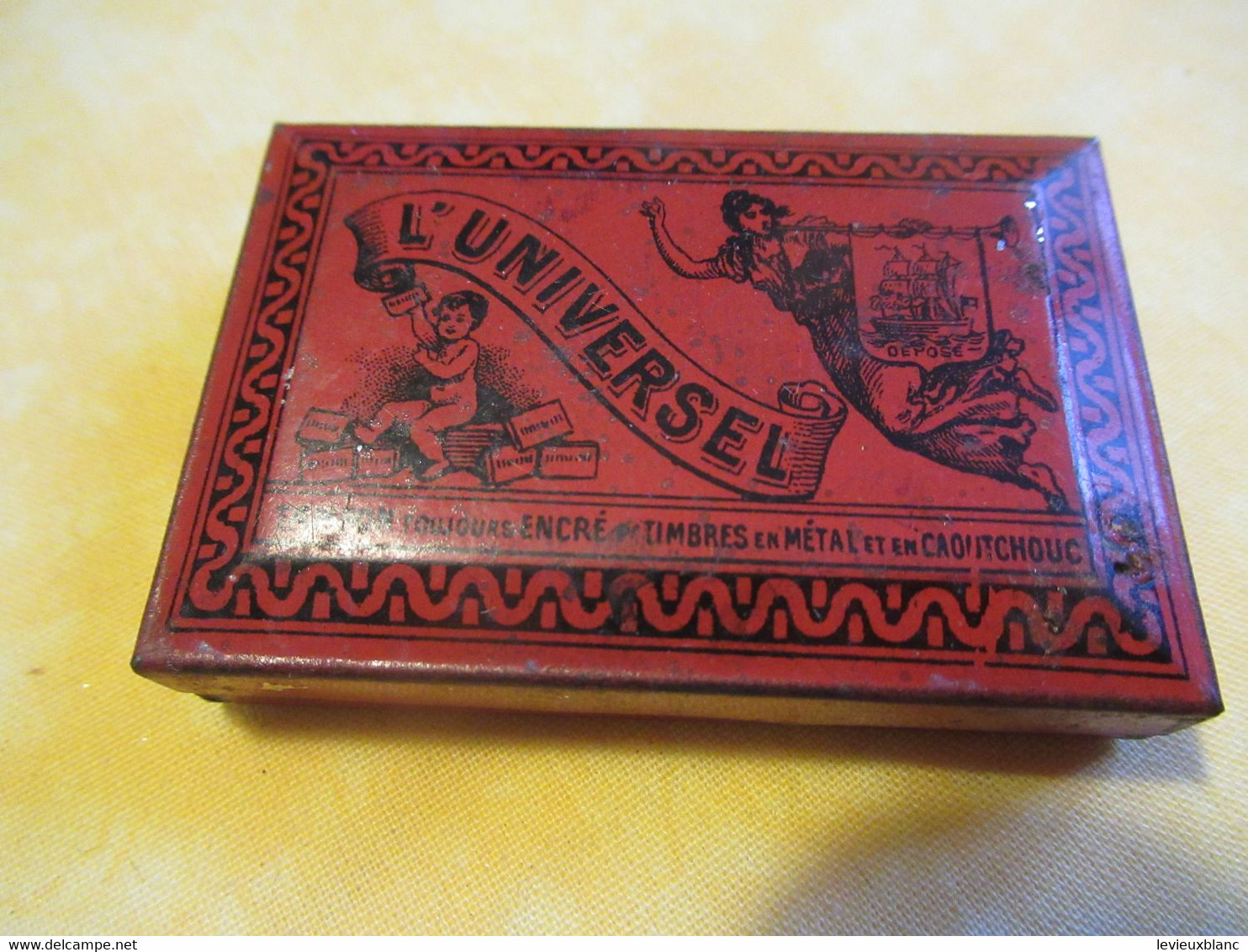 Boite Métallique Ancienne/L'UNIVERSEL/Boite De Tampon Encreur/ Vers 1920-1950           BFPP231 - Boxes