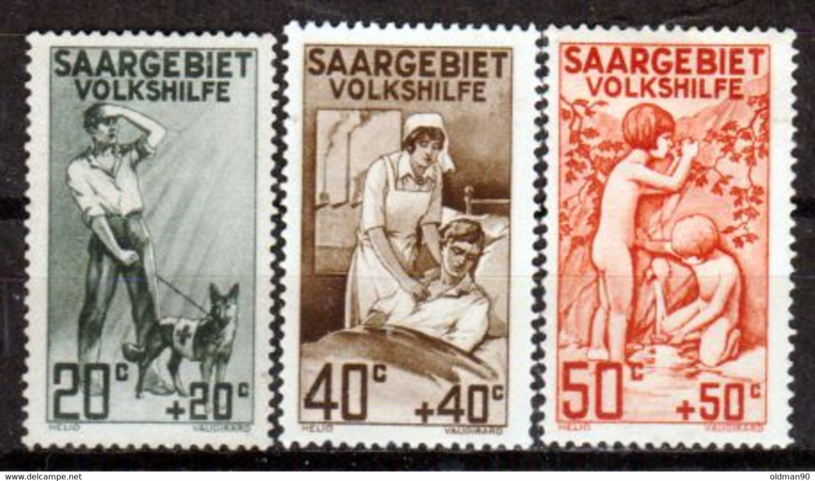 Sarre-90- Original Values Issued In 1926.(+) Hinged - Quality In Your Opinion. - Other & Unclassified