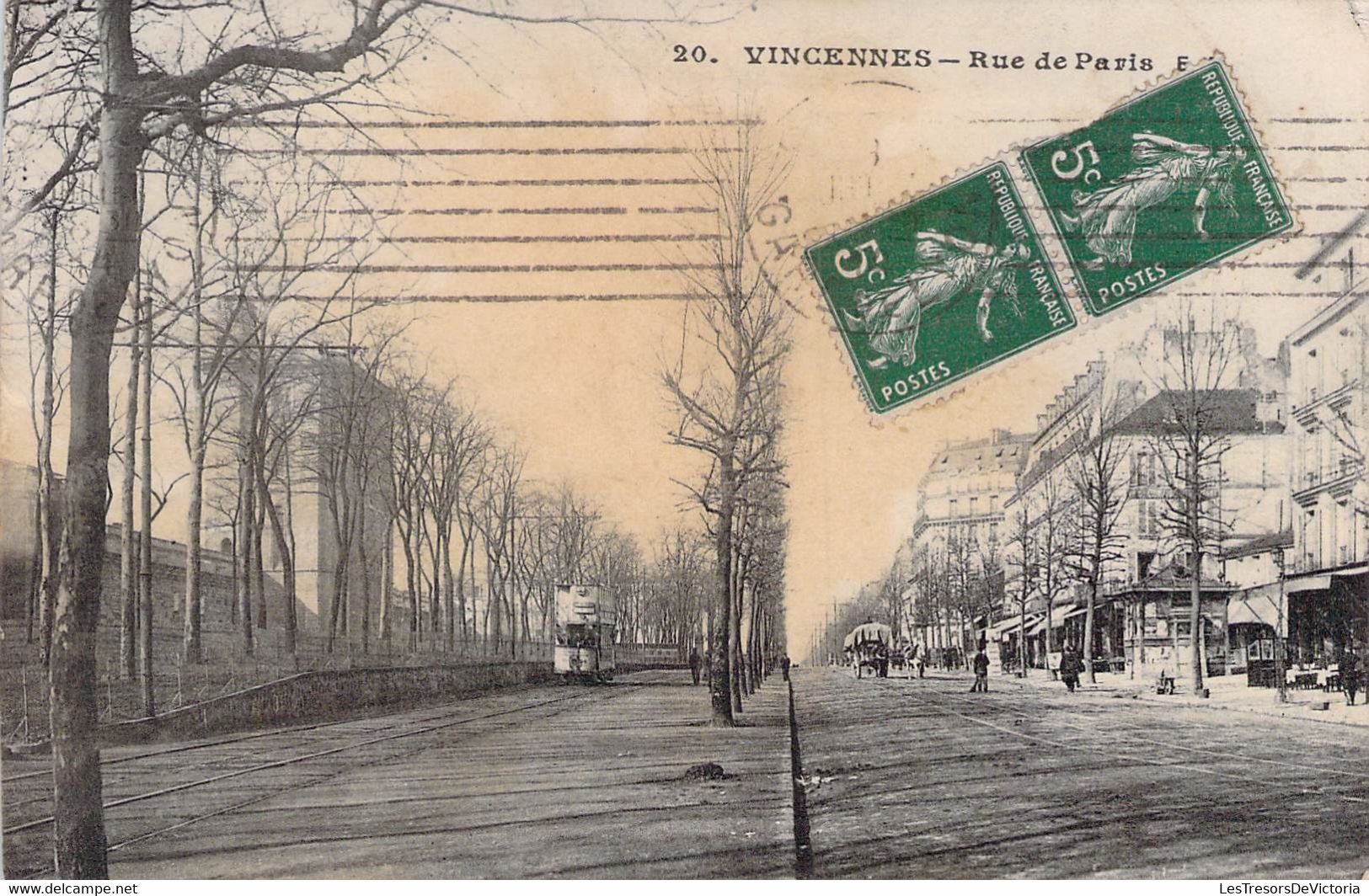 CPA - 94 - Vincennes - Rue De Paris - Malcuit PARIS - Vincennes