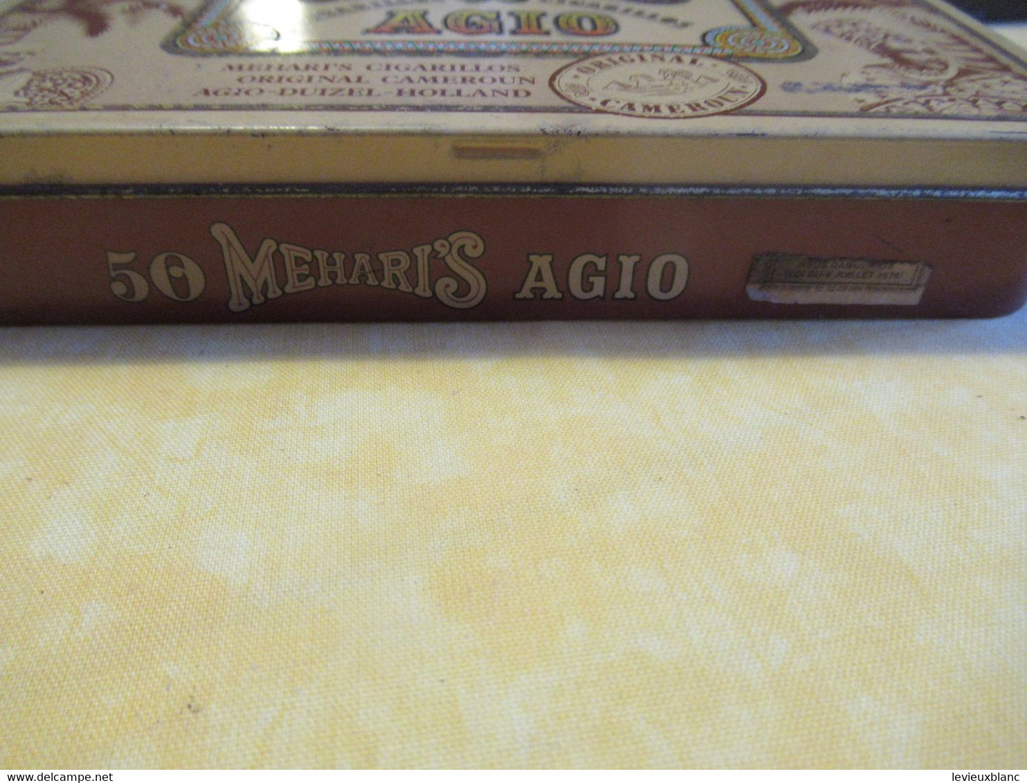 Boite Métallique Ancienne/Cigarillos/ 50 MEHARIS - AGIO/Holland/Original Cameroun/ Vers 1980-1990         BFPP232 - Cajas